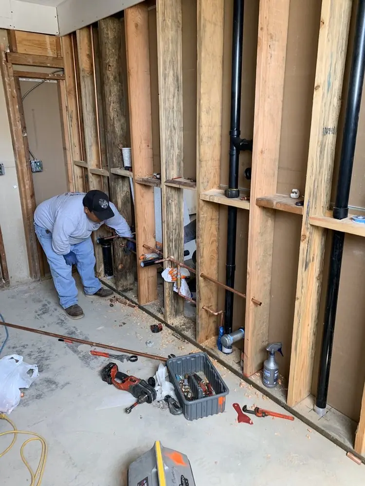 Commercial rough-in plumbing for Gas Line Repair in Andrews